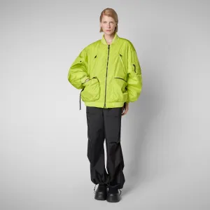 Unisex bomber jacket Usher in lichen green