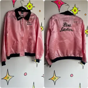 Vintage | Pink Ladies Grease Rizzo Cotton Jacket Bomber Costume | One Size