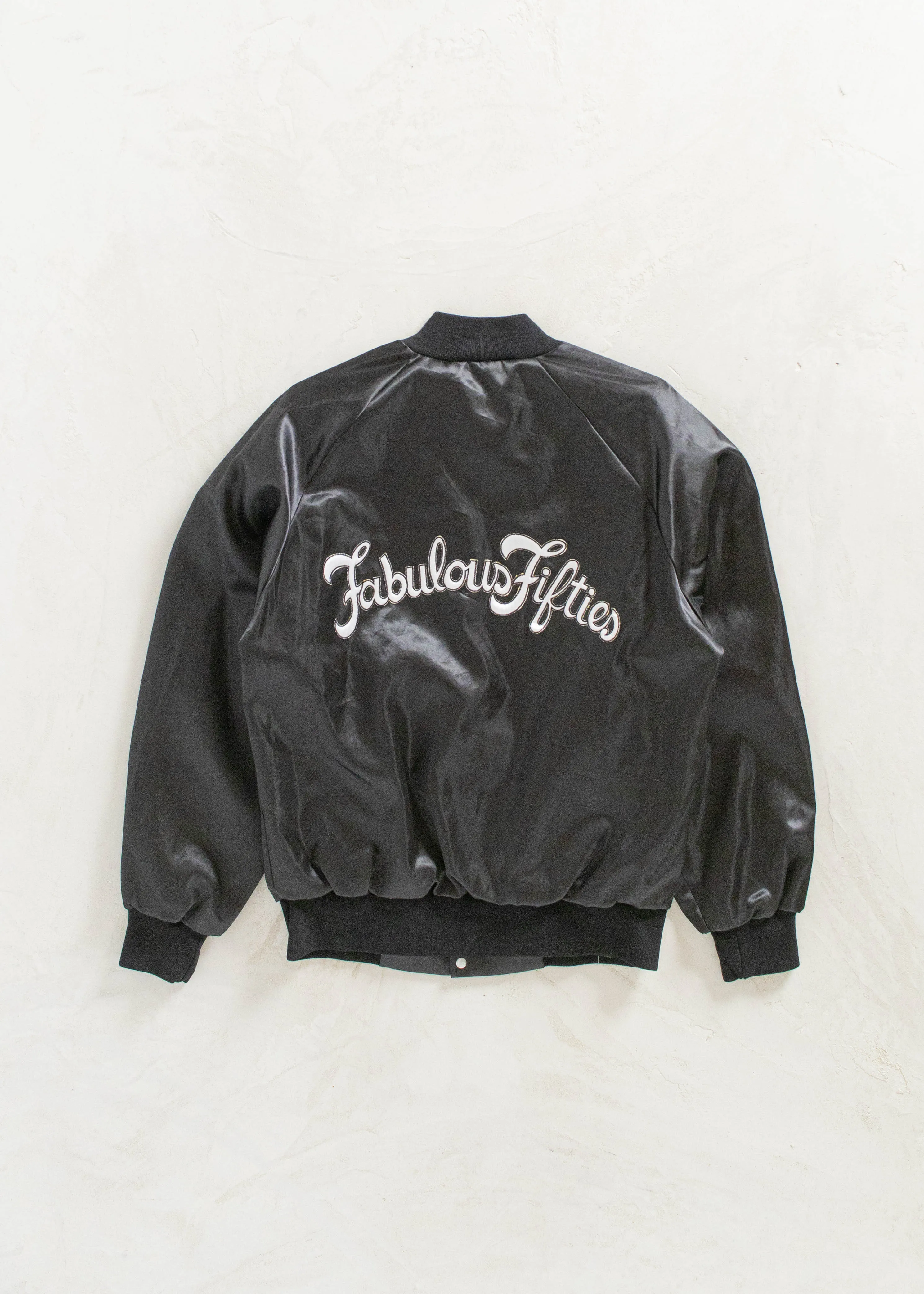 Vintage "55 Chevy" Satin Bomber Jacket Size S/M